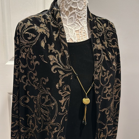 Brand new Elements Velvet Jacket Gold Glitter
Accent Two-fer - Picture 2 of 14